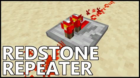 how to use a redstone repeater in minecraft